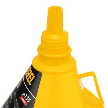 Plastic funnel Denzel, 135 mm with a metal sieve and a flexible tip-4