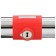Dream Bike bicycle castle, U-shaped, 130x195 mm, red color