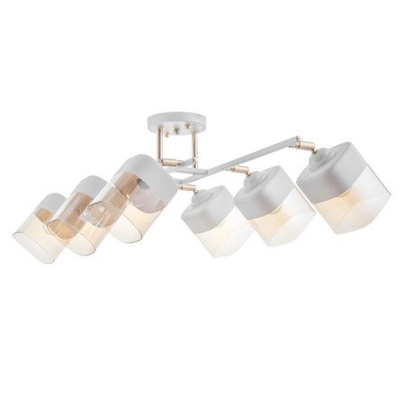 Camelia chandelier 6he27 40W white-gold 70x47x27 cm Bayerlux-4