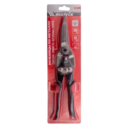 Matrix 78341 metal scissors, elongated, 2k handles, straight -cutting, up to 1.0 mm, 285 mm-4