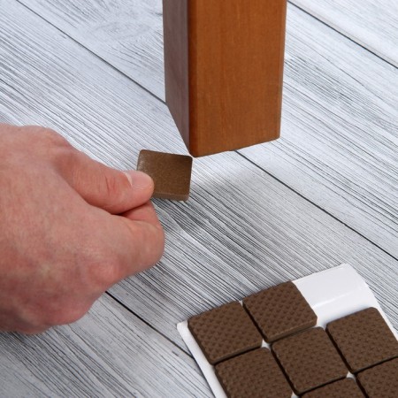 Laying furniture square tundra, size 25 x 25 mm, 18 pcs., Polymer, brown-6