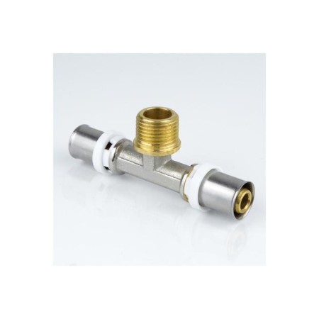 Aquasfera tee-press 8012-03, 20 mm x 3/4 "x 20 mm, external threads, brass-3