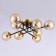 Ceiling chandelier Citilux "Pamela" CL144185, 8x40W, E14, colorful color