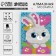 Diamond mosaic with partial filling on the stand for children "Bunny", 10 x 15 cm
