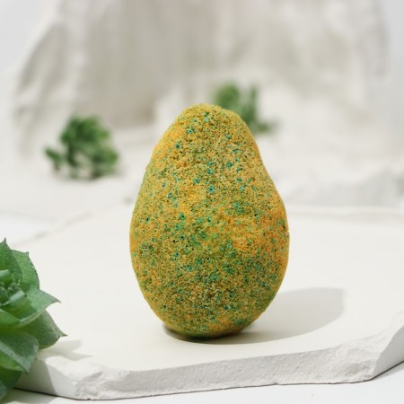 Avocado bathtub bomb, 85 g, aroma of mint and apple, Beauty Food-1