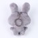 Soft toy "Bunny with a heart", on a key fob, 11 cm, color mix