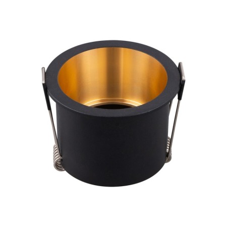The built-in lamp Technical DL049-01GB, GU10, 1x12 W, 68x68x54 mm, black with gold-1