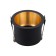 The built-in lamp Technical DL049-01GB, GU10, 1x12 W, 68x68x54 mm, black with gold