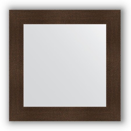 Mirror in the baguette frame - Bronze lava 90 mm, 70 x 70 cm, evoForm
