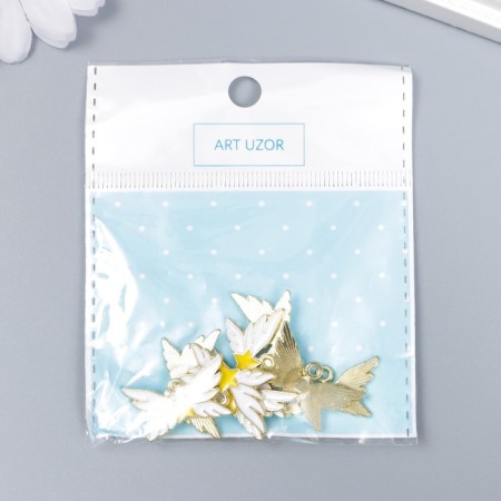 Decor for creativity Metal, enamel "Winged star" 2.5x1.5 cm-3