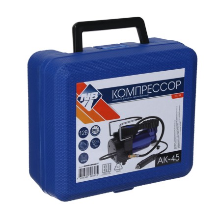 Compressor car Nova Bright AK-45, 45 l/min, 150 PSI, digital pressure gauge, case-7