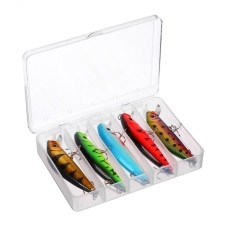 Container for fishing accessories, small, 5 departments, 11.5x9.5x2 cm