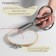 Scissors for needlework, mowed blade, 7 ", 19 cm, silver color
