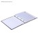 Notebook on rings, 160 sheets in the Start Up cage, solid cover, glossy lamination, with a change of block