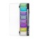 Watercolor paints, mother -of -pearl, + brush, in a plastic box, 8 colors