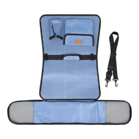 Bag - carrying for animals "strips" with organizer, blue, size m, 44.5 x 26 x 40 cm-12