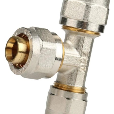 The STUT SFS-0010-2016 tee, d = 20x20x16 mm, for metal-plastic pipes, screw-3