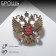 Brooch "Emblem of the Russian Federation", red color in gold