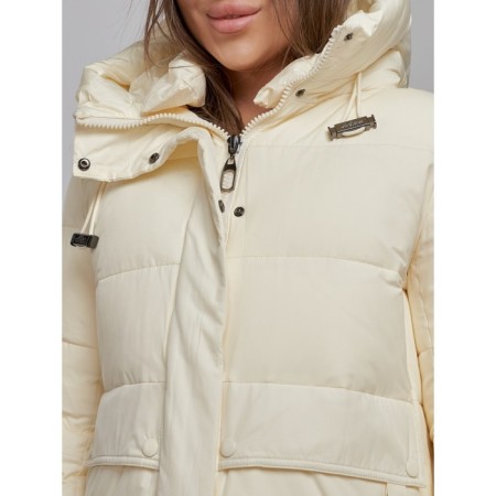 Winter jacket, size 42, light yellow color-12