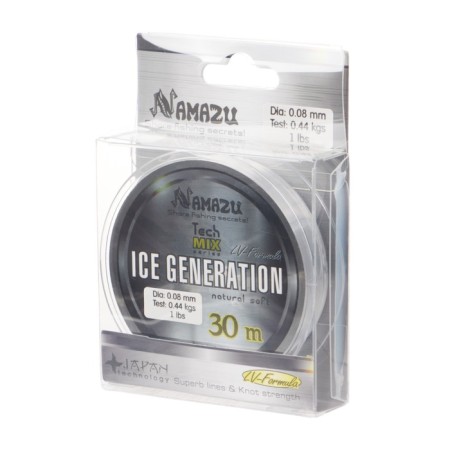 Namazu Ice Generation Flacks, diameter 0.08 mm, test 0.44 kg, 30 m, transparent