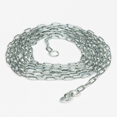 A chain for leaning dogs, 5 m, caliber 3 x 21 mm, white-1