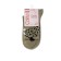 Women's socks with Pikot Conte Elegant Leopard, size 25, Khaki color