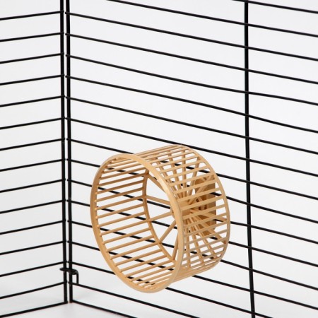 Wheel for rodents is plastic, without a stand, 9 cm, beige-4
