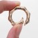Karabin ring "Bamboo", d = 19/31 mm, thickness - 4 mm, 5 pcs, gold color