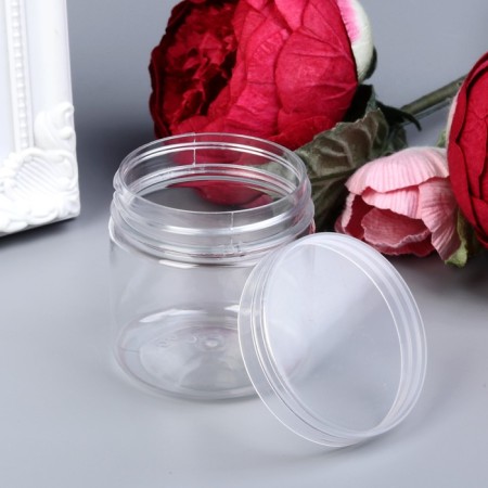 Bank for scrapbooking "Transparent" 100 ml 5.7x5x5.5 cm-1