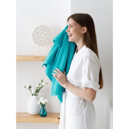 Tm -tier guten morgen Turquoise, 400 grams, size 40x70 cm, green color