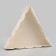 White cookie box, triangular 18 x 18 x 4 cm