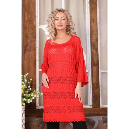 Women's dress, size 50, red color-8