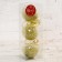 Set of balls plastic D-8 cm, 3 pcs "Festive mood of the strip" gold