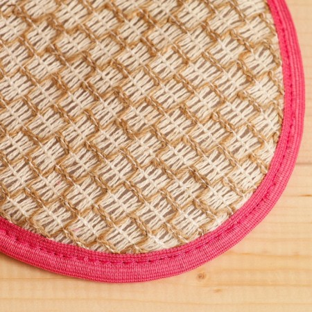 Mochelk "Ladies. Oval", nettles, cotton, 16x12cm-1