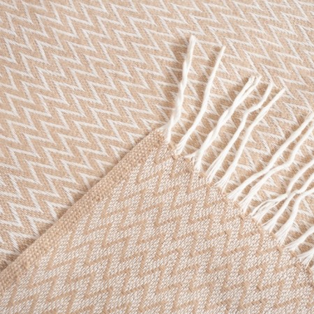 Valencia plaid 140x200cm, white/sand, cotton 50%, polyester 30%, pan 20%-2