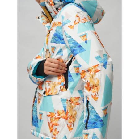 Ski suit female, size 42, blue color-3