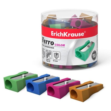 Zapochilka 1 hole Erichkrause Ferro color, aluminum, hole with a diameter of 8 mm, mix