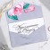 Invitation in the color envelope for the wedding "Happy moment", 15 x 10 cm.
