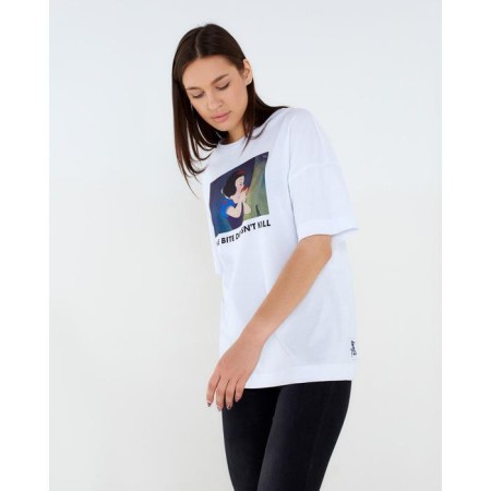 Snow White T -shirt Oversize Princess, white color-2