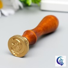 Printing for waxing with a wooden handle 