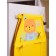 Pockets in the cub "Bear", for a children's locker, 83x24 cm, yellow
