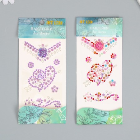 Sticker Plastic Straza "Hearts with an arrow" mix 18.8x8.1 cm-1