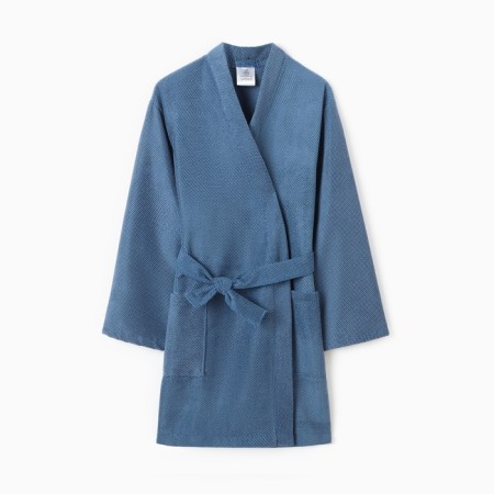 Women's bathrobe, col. Blue, rr 50-52, 100% polyester, 300 g/m2-5