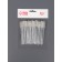 Brushes for eyebrows and eyelashes, set - 50 pcs, 10 cm, white/transparent color