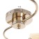 Fox chandelier 2he27 40W gold 46x20x27 cm