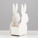 Wooden Kashpo 13x7.5x22 cm "Bunny", white