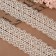 Knitted lace, 45 mm × 10 ± 1 m, beige color
