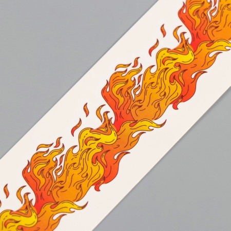 Tattoo on the body color "Bracelet. Fire" 20x3 cm-5