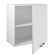 Hinged cabinet 600 Simple, 600x300x600, white/white