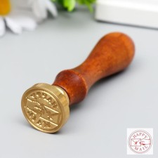 Printing for wax with a wooden handle 